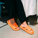sandales pour homme et femme couleur orange